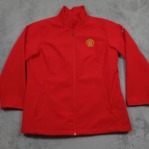 Manchester United Jacket Womens XL Red Columbia Full Zip Pockets‎